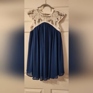 Altar'd State Blue and White Kids Dress